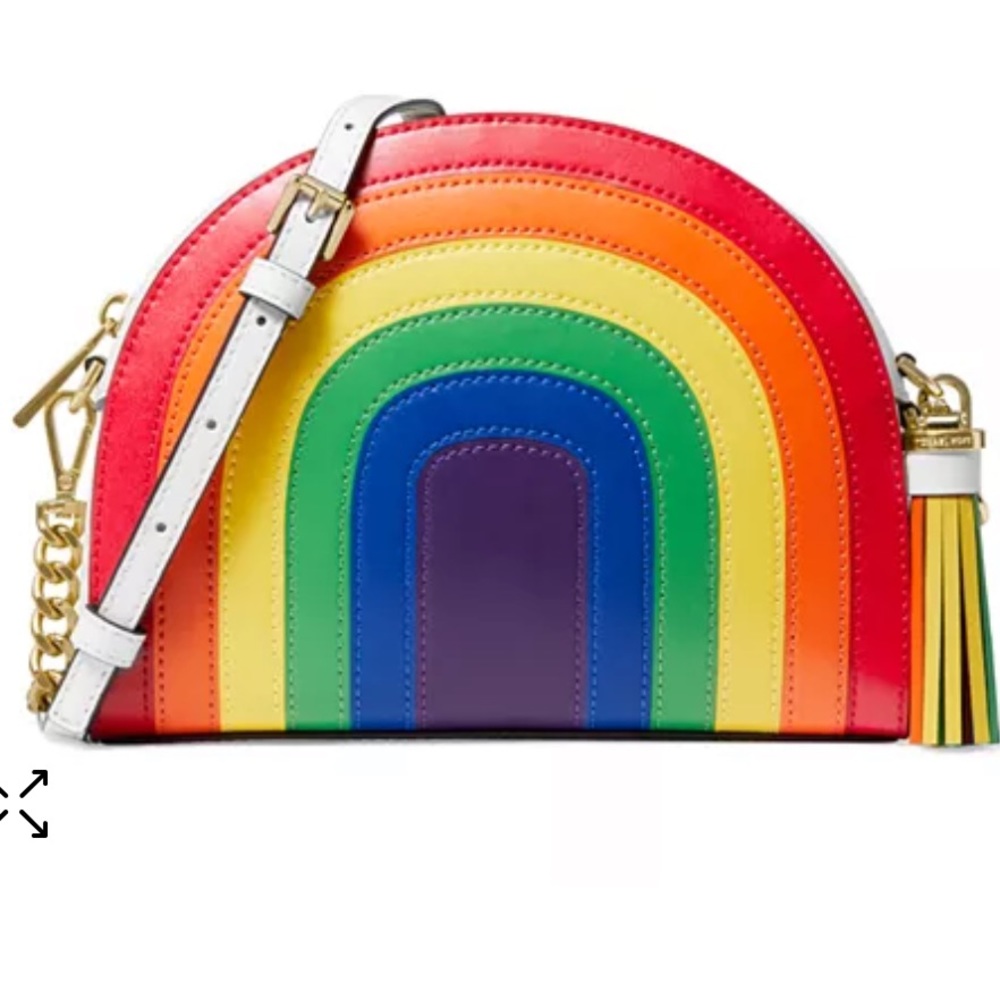 MICHAEL MICHAEL KORS Rainbow Half Moon Crossbody Bag